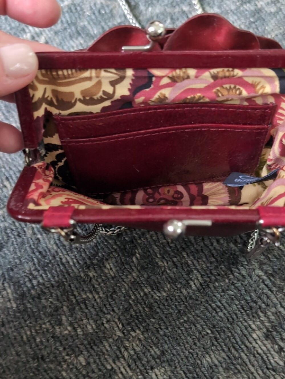 Brighton Roselie small Red crossbody bag - Picture 3 of 4